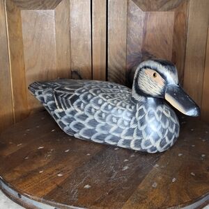 Handcrafted Wooden Duck Decoy